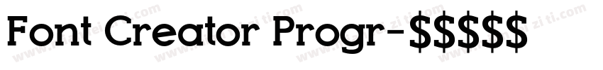 Font Creator Progr字体转换